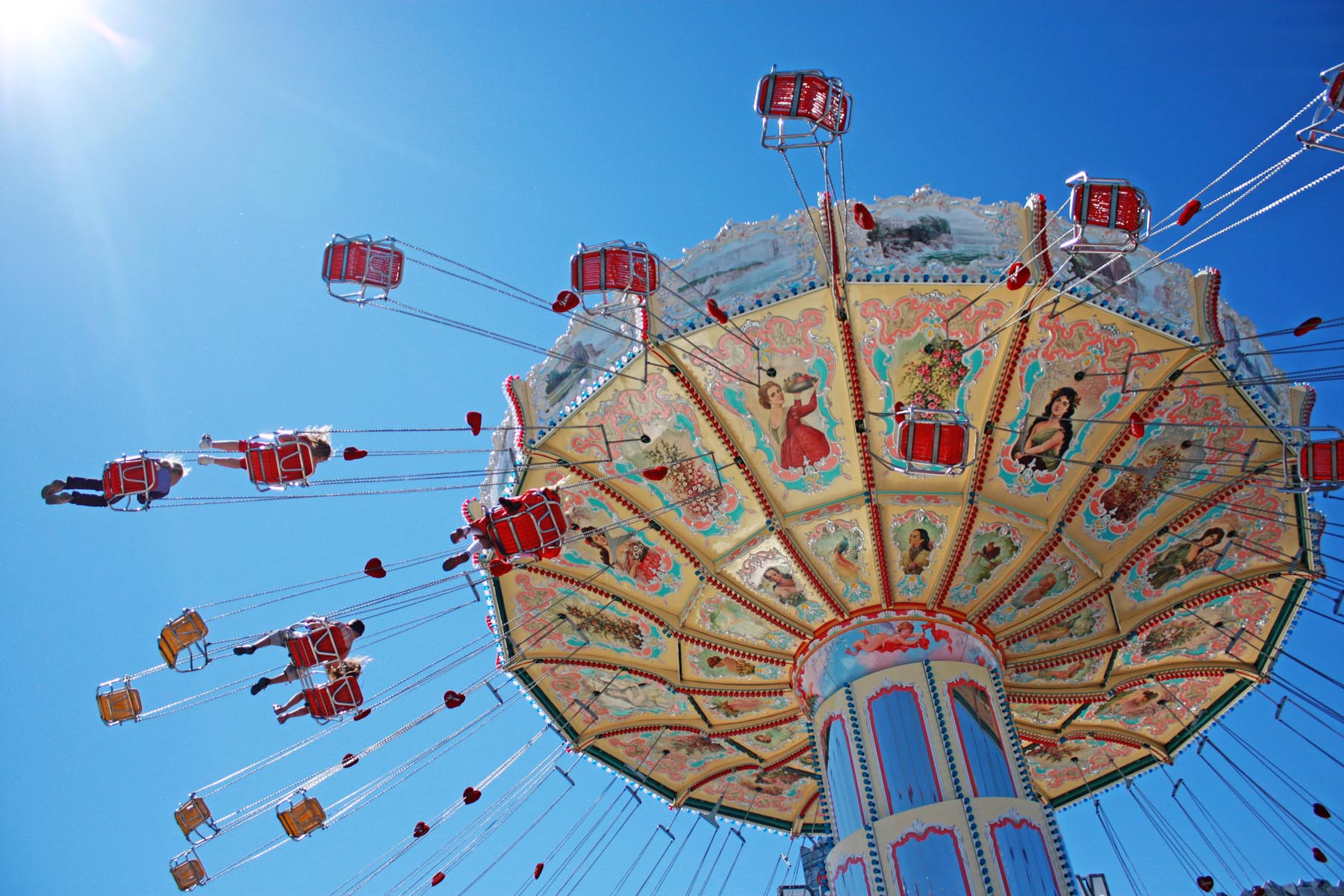 Kettenkarussell auf der Karpfhamer Volksfest